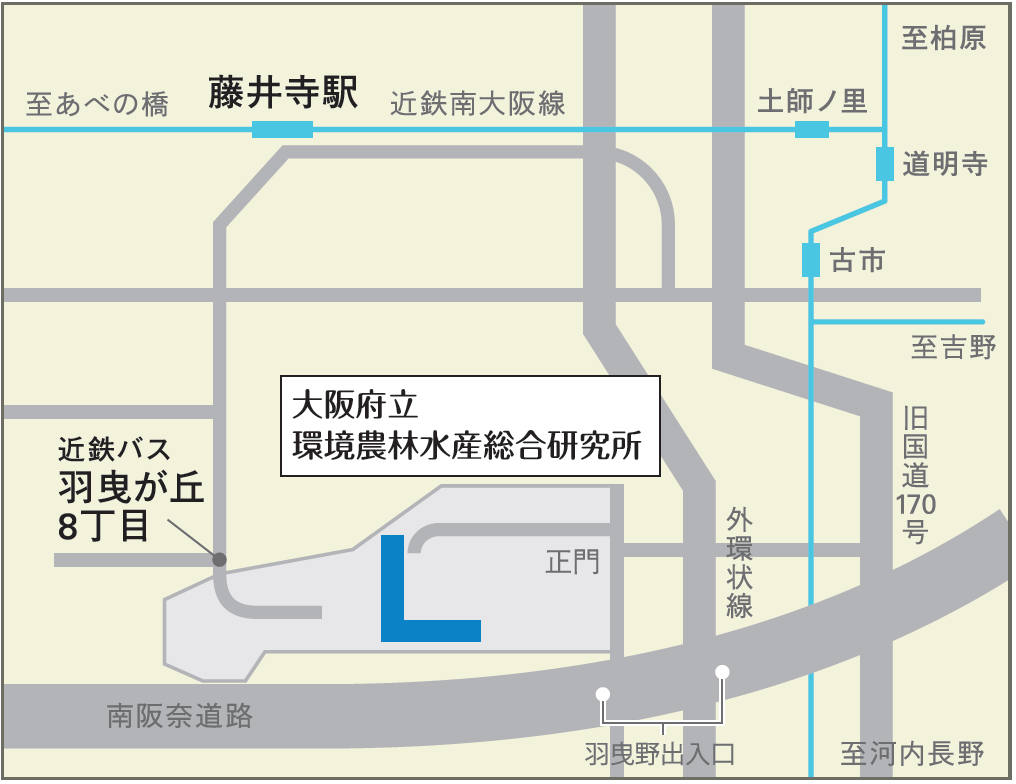 羽曳野サイトの地図