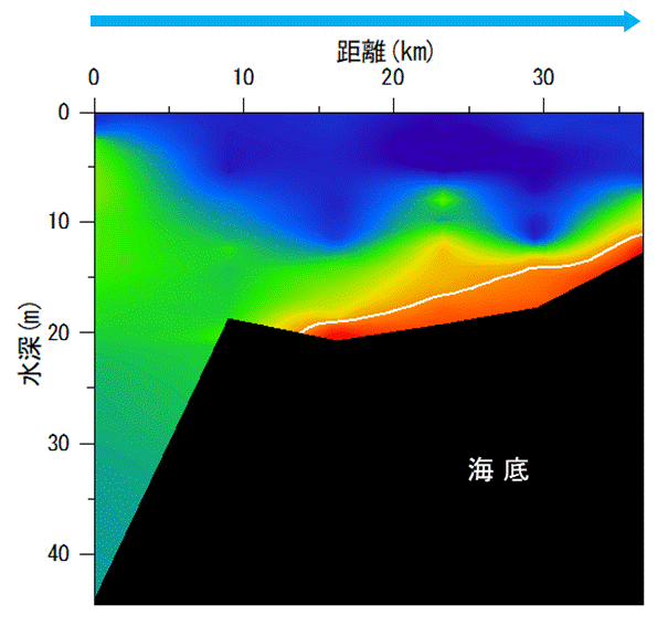 2022年7月4,6日調査　湾奥部、湾東部で貧酸素水塊が確認されました。