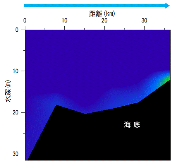 2023年5月1日調査　貧酸素水塊は確認されませんでした。