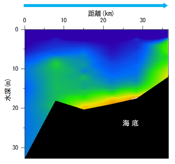 23年6月19日調査　湾奥部、湾東部で貧酸素水塊が確認されました。