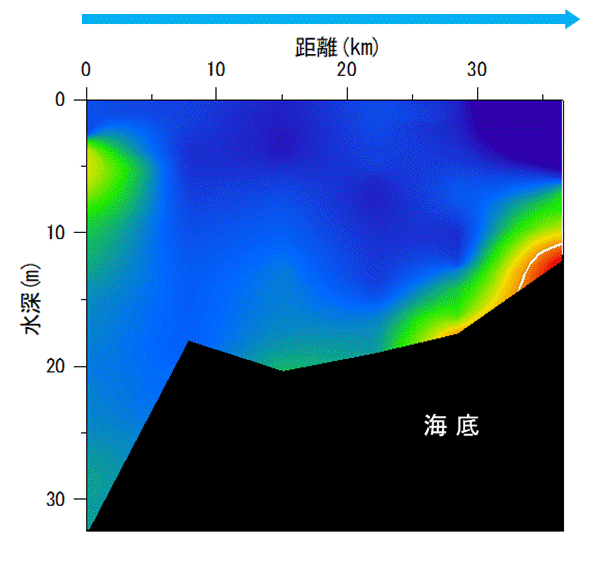 23年9月19日調査　湾奥部、湾東部で貧酸素水塊が確認されました。