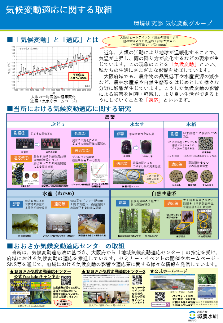 気候変動適応に関する取組