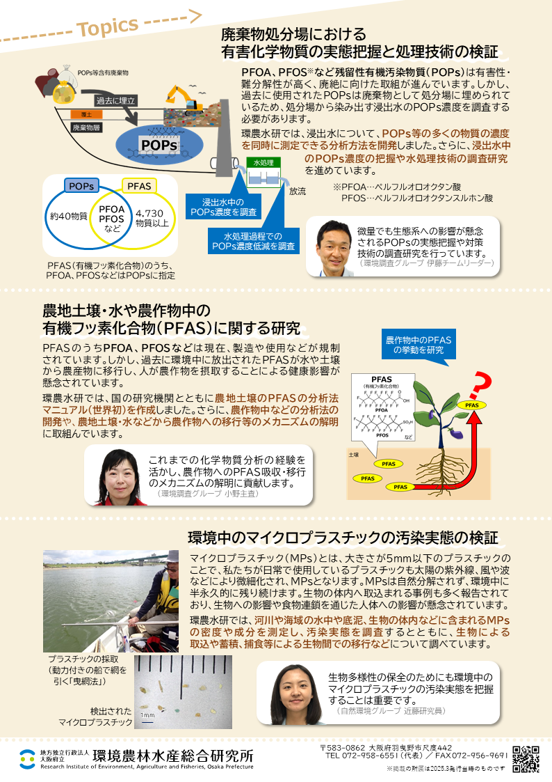 これからも府民の健康・安心をまもるために