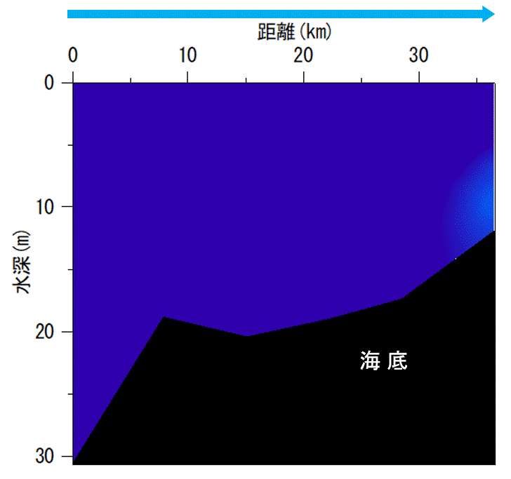 2025年4月14日調査　貧酸素水塊は確認されませんでした。