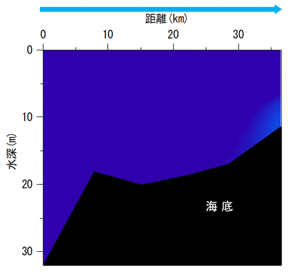 2025年4月28日調査　貧酸素水塊は確認されませんでした。