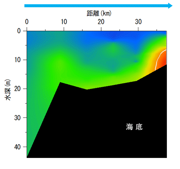 2025年10月6,7日調査　貧酸素水塊が確認されました。
