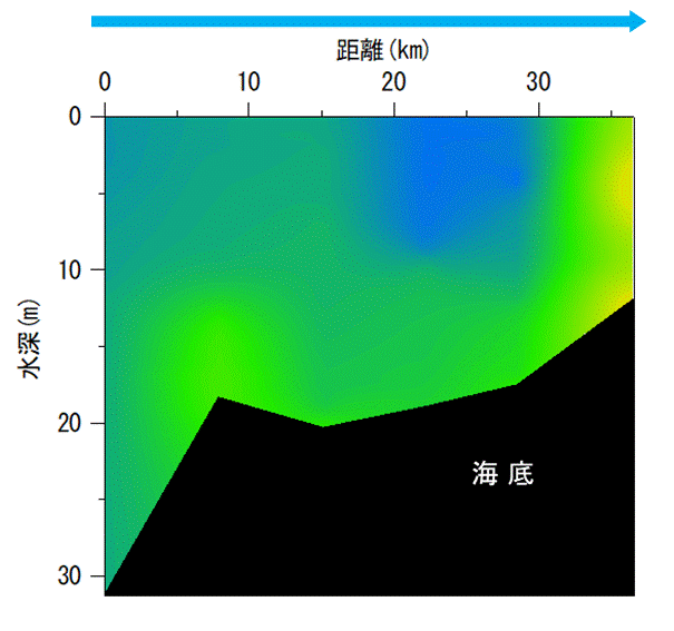 2025年10月20日調査 貧酸素水塊が確認されました。 2025年10月20日調査 貧酸素水塊が確認されました。