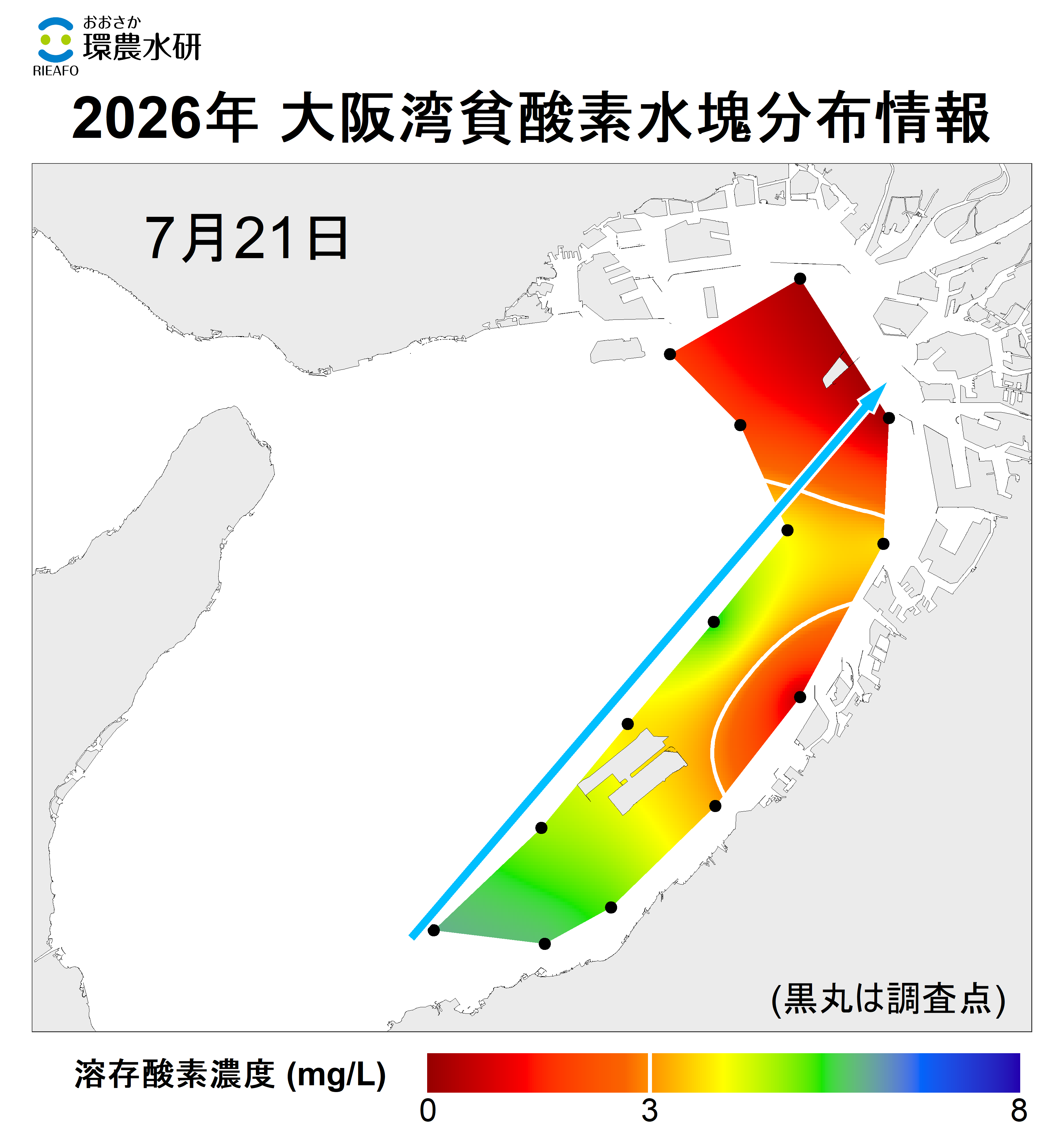 2025年7月21日調査　貧酸素水塊が確認されませした。
