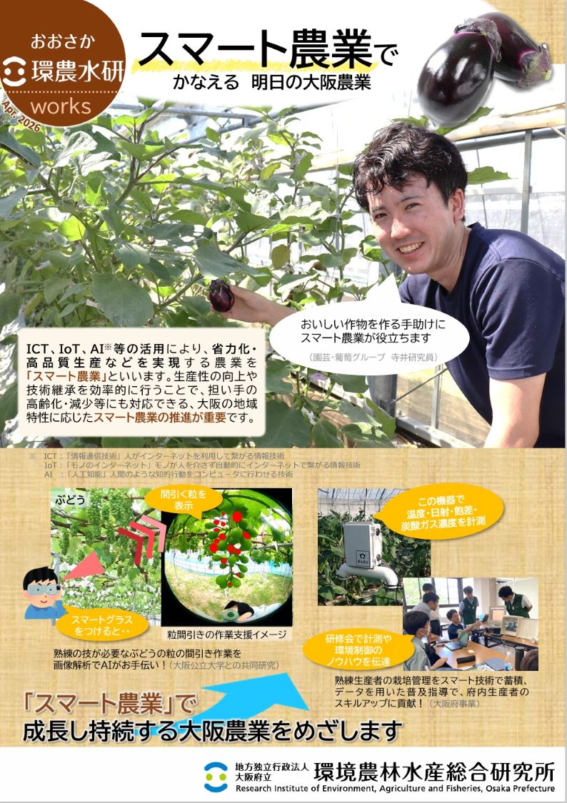 スマート農業でかなえる 明日の大阪農業_表