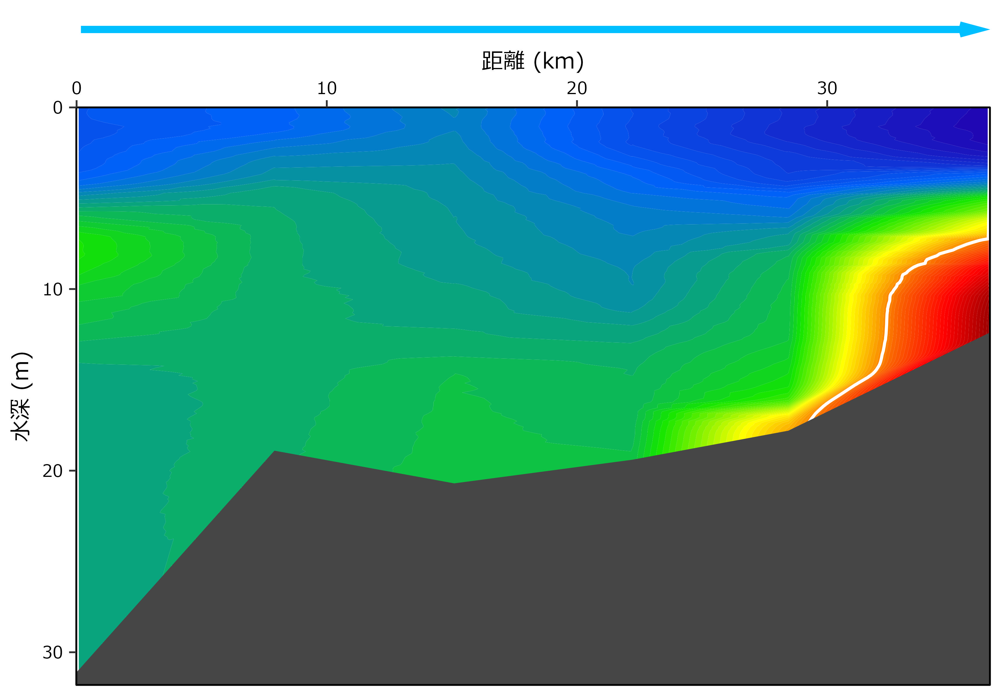 2026年8月17日調査　貧酸素水塊が確認されました。