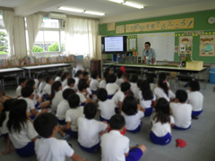 子どもたちとの授業の様子