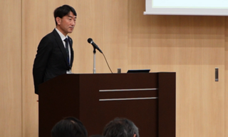 環農水研中嶋理事の講演の様子。講演動画（Youtube）にリンクします。