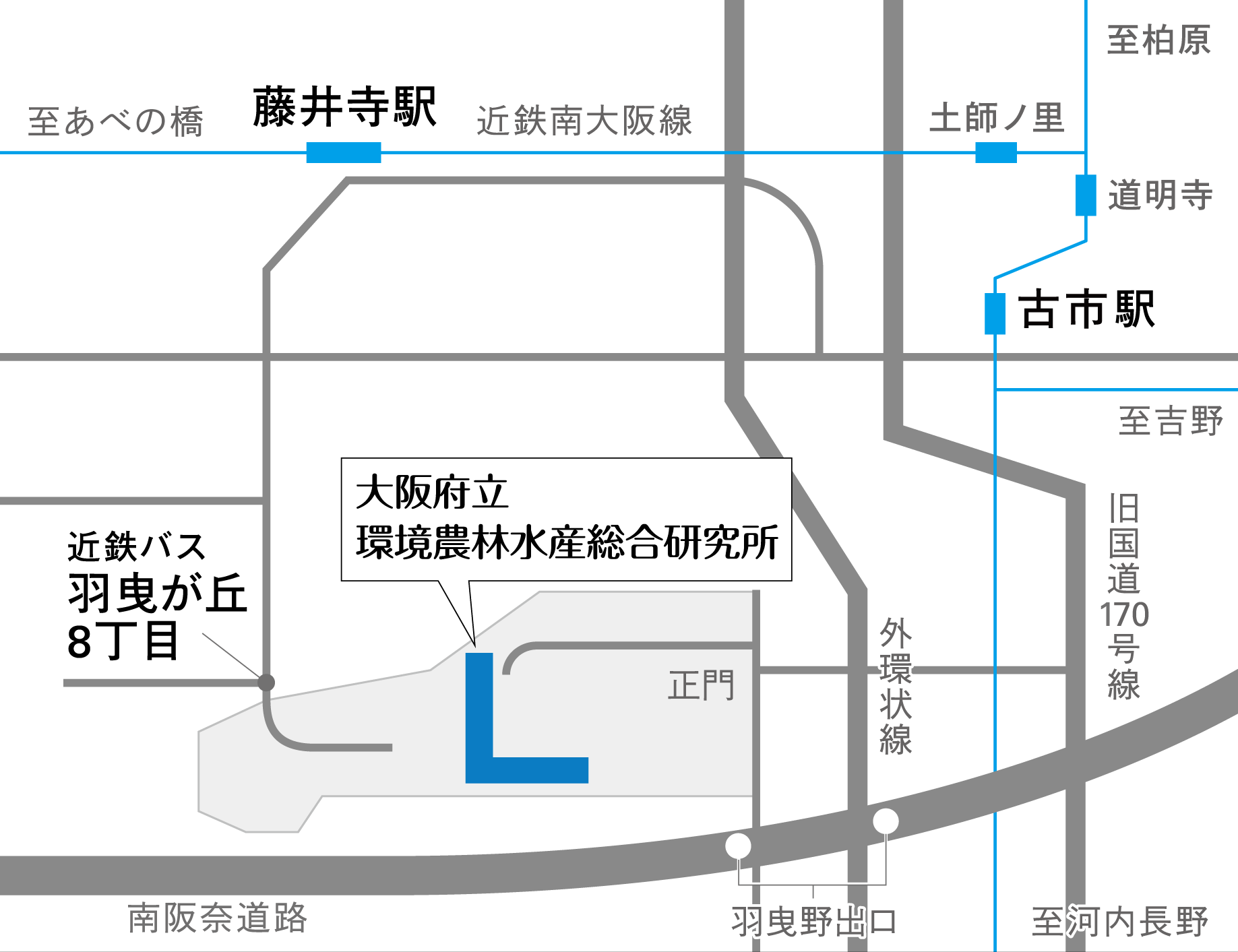 （羽曳野）アクセス略地図