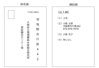 はがき記入例