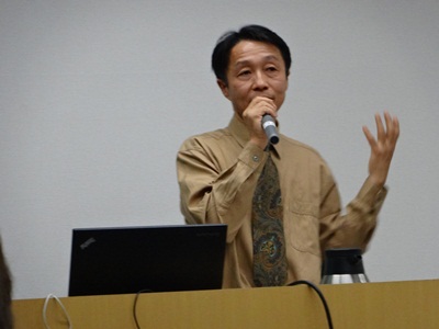 細見副部長による講演