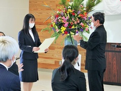 卒業生代表による謝辞