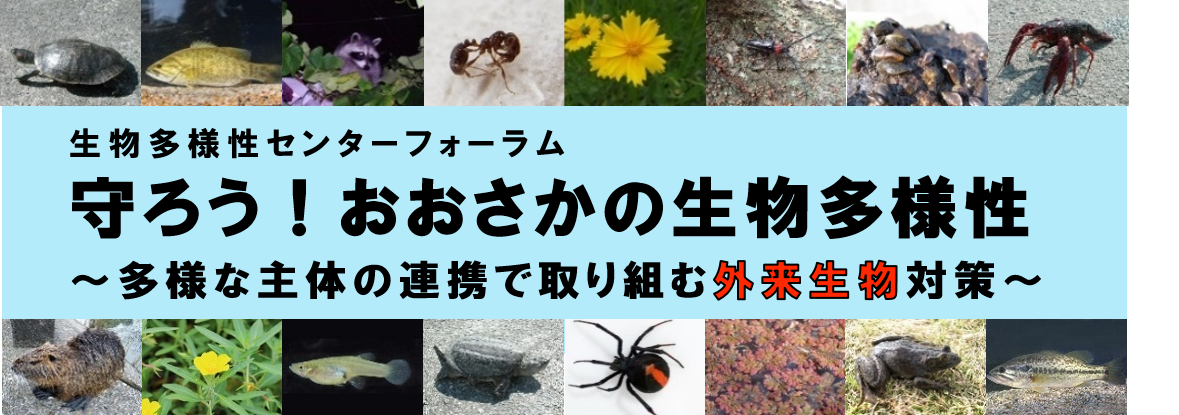 生物多様性センターフォーラム「守ろう！おおさかの生物多様性　多様な主体の連携で取り組む外来生物対策」